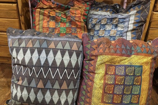 Job Creation Program, Colorful Kudhinda Cushions, Zimbabwe