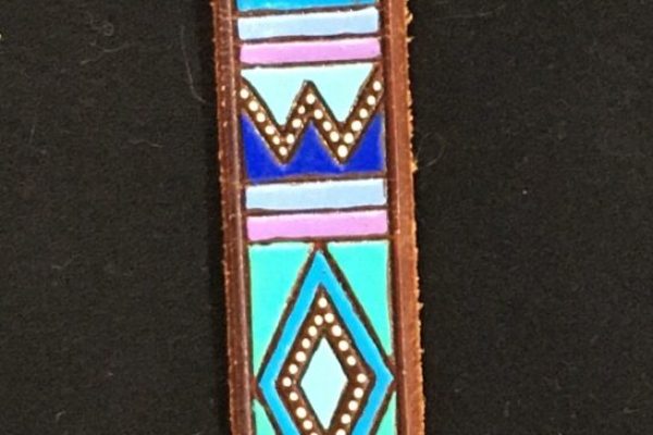 Painted Leather Belt